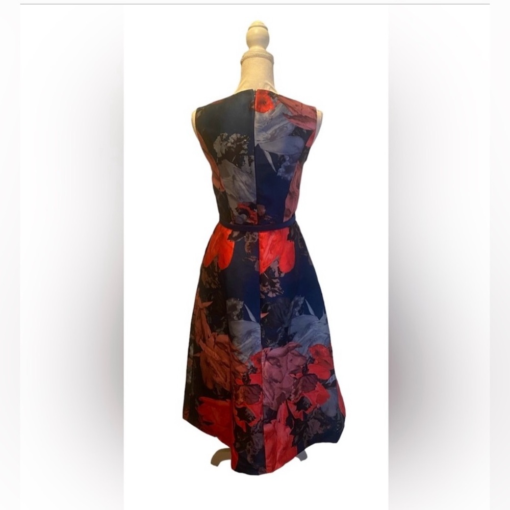 Kay Unger Vivianne belted midi dress - Picture 2 of 7